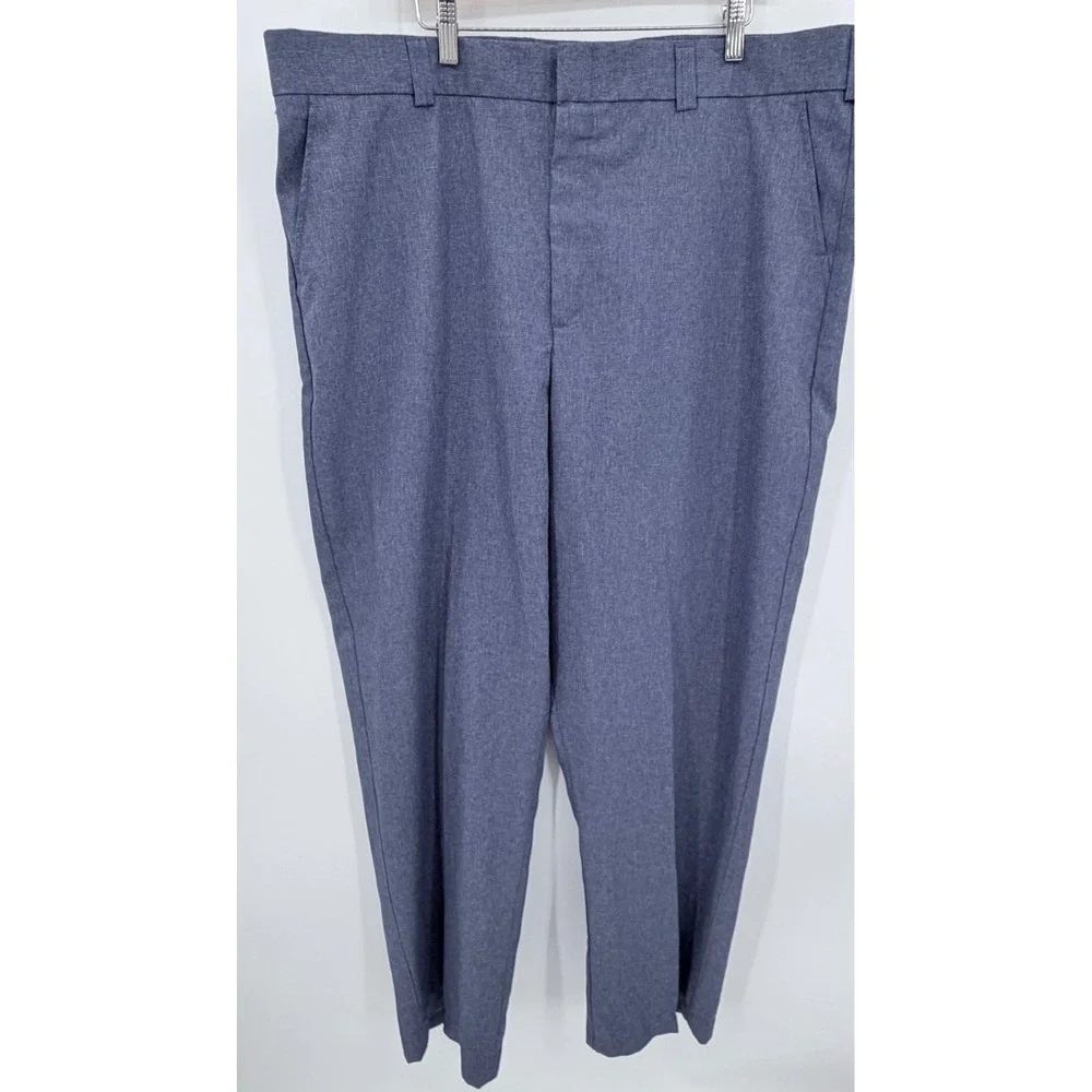 A+ School Apparel Dress Pants Mens 46 Blue USPS Spec Made in USA Flat Front